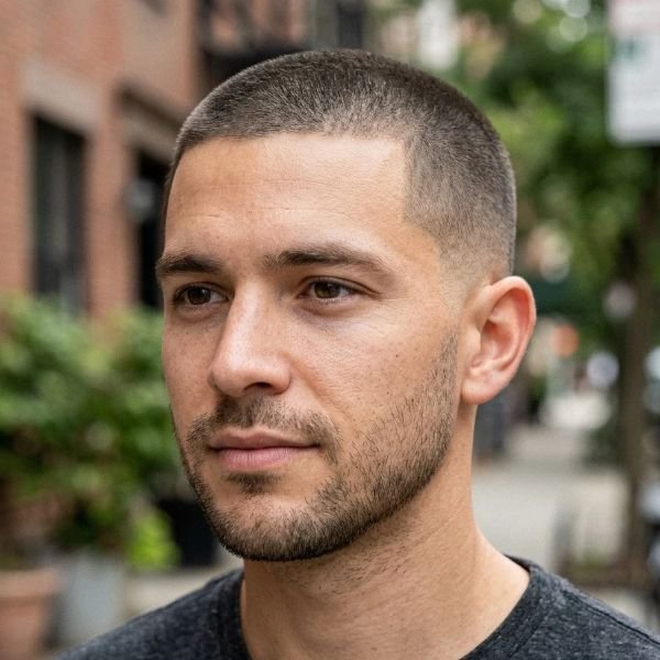 Buzz Cut For Oval Face