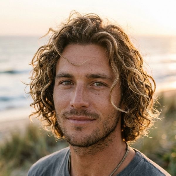 Medium Curly Surfer
