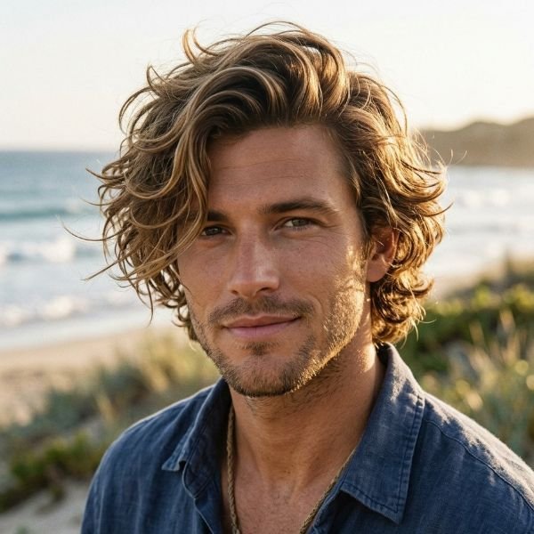 Side-Swept Surfer with Volume