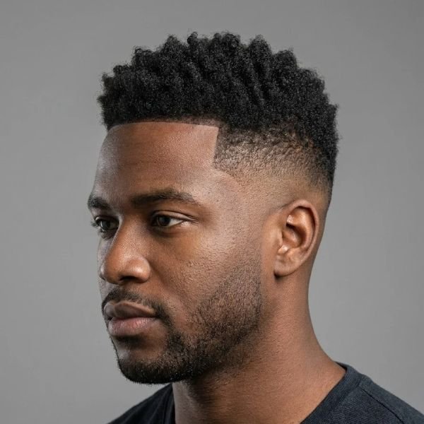 Skin Fade Finish with Mid Taper