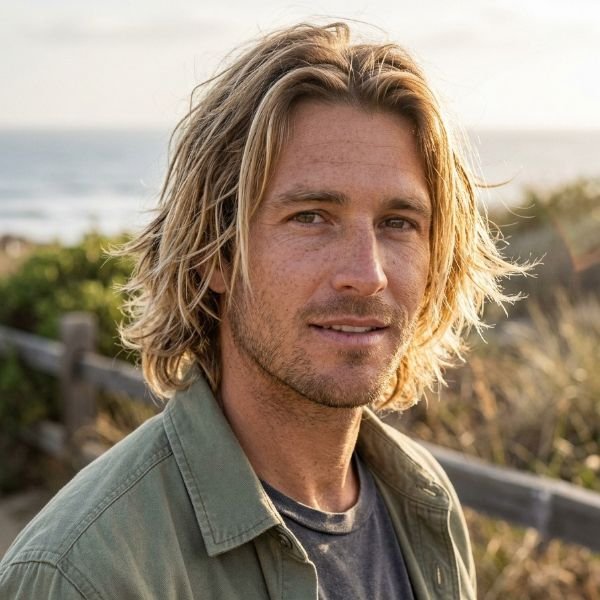 Sun-Bleached Blonde Layers