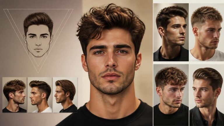 Triangle Face Shape Hairstyles Male