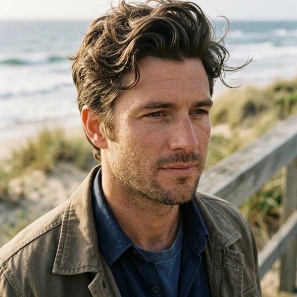 Wavy Quiff with Sea Salt Texture